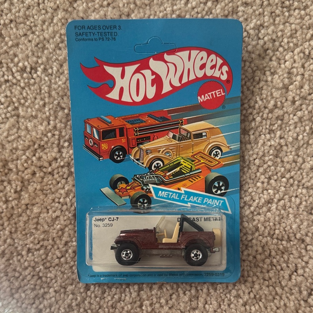 Hot Wheels Jeep CJ‑7 #3259 – 1981 – New in Package